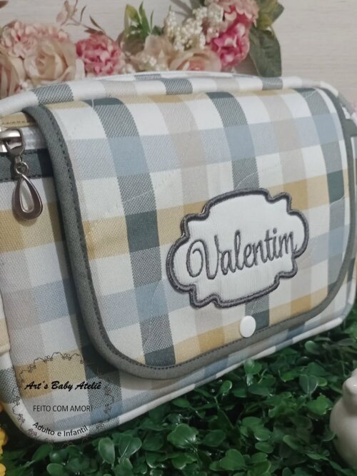 Necessaire Porta Fraldas com Trocador Removível