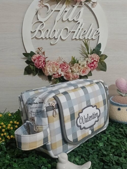 Necessaire Porta Fraldas com Trocador Removível
