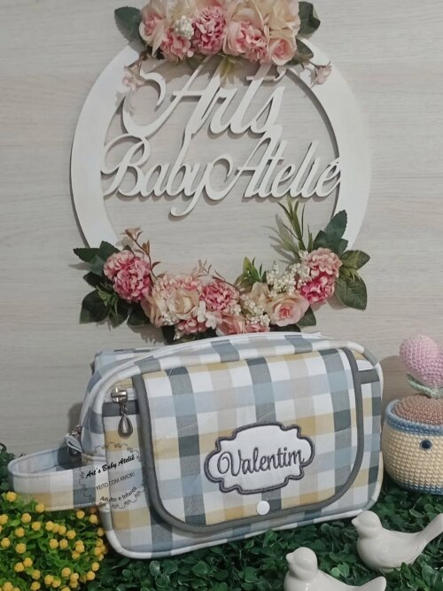 Necessaire Porta Fraldas com Trocador Removível