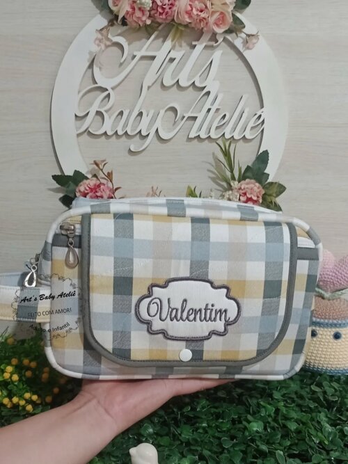 Necessaire Porta Fraldas com Trocador Removível