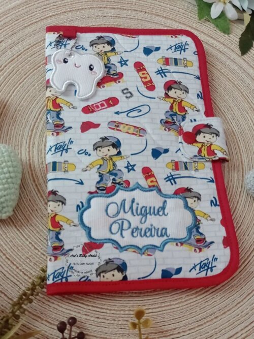 Porta escova e pasta de dente c/ toalhinha