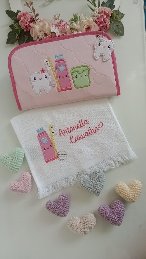 Porta escova infantil