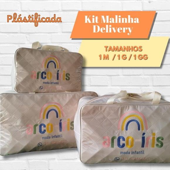 Kit com 3 Malinhas Delivery Plástificadas Tam.: M/g/gg