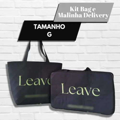 Kit de 1 Bag e 1 Malinha Delivery Personalizada Tam. G