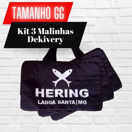 Kit com 3 Malinhas Delivery Personalizada Bordada Tamanho Gg
