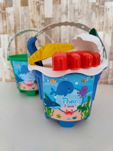Balde de Praia Personalizado - 50 Unidades