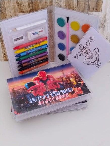 Estojo de Pintura Homem Aranha