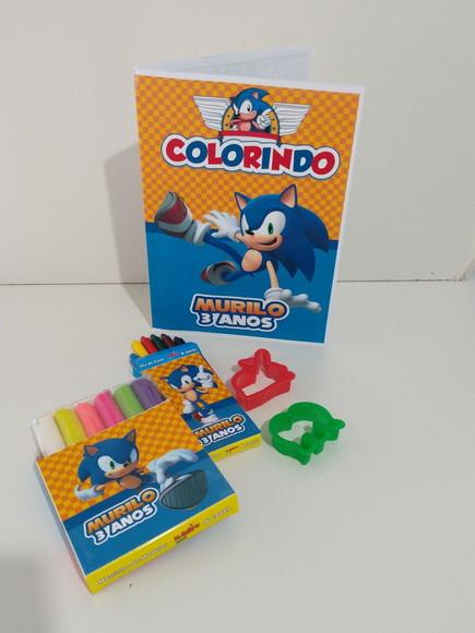 Kit Colorir Sonic