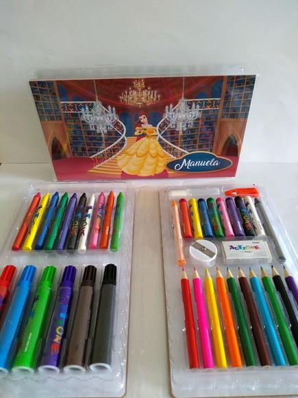 Estojo de Pintura Bela e a Fera