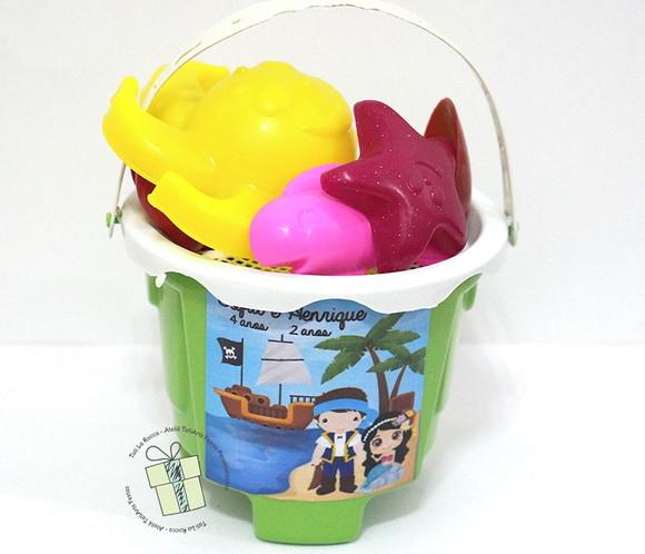 Balde de Praia Personalizado