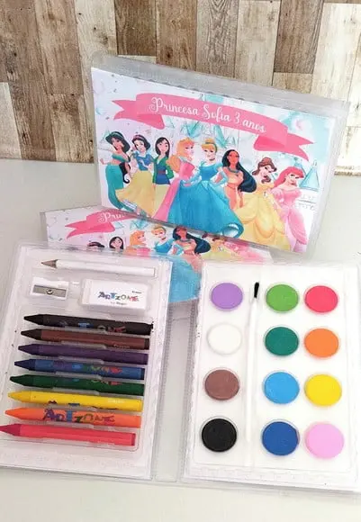 Estojo de Pintura Princesas