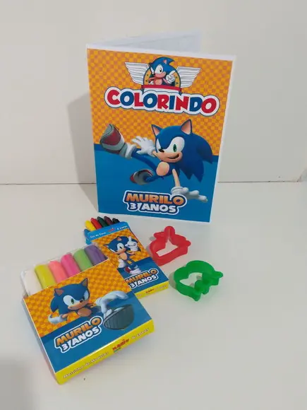 Kit Colorir Sonic