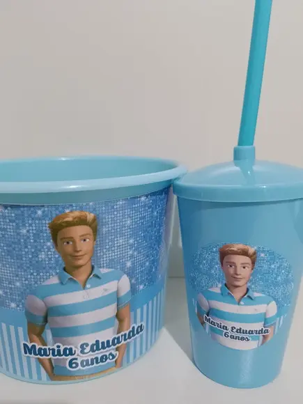 Balde de Pipoca e Copo
