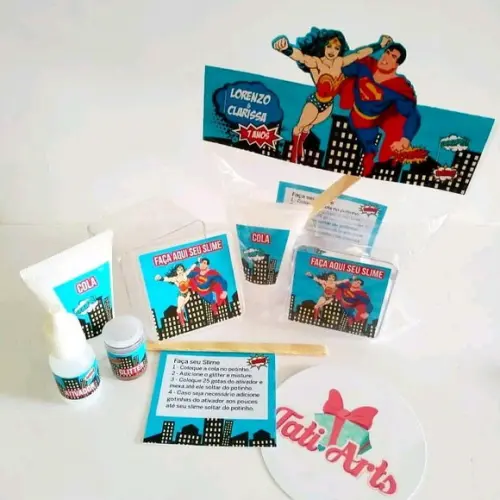 Kit Slime Herois - Embalagens Personalizadas