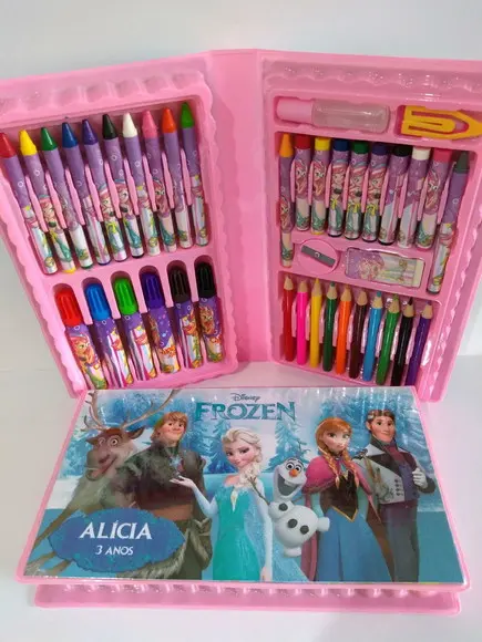 Estojo de Colorir Frozen