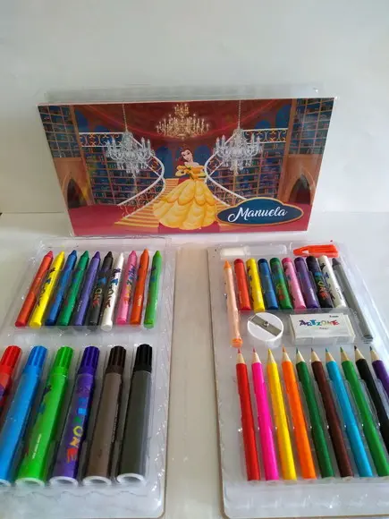 Estojo de Pintura Bela e a Fera