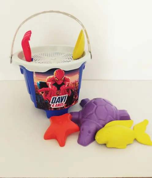 Balde de Praia Homem Aranha