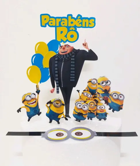 Topper Bolo Minios