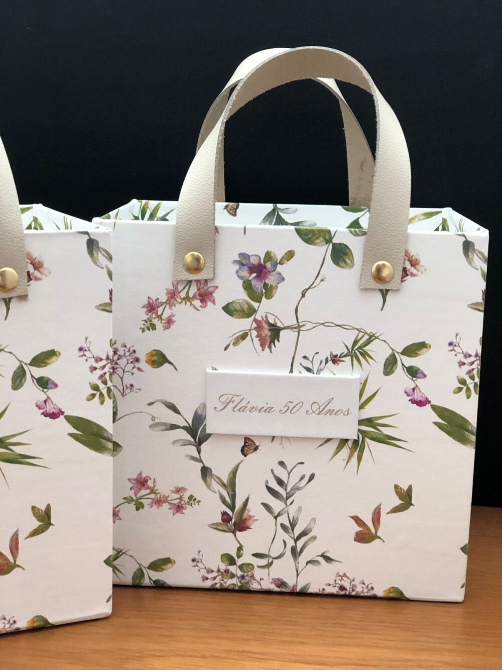 Cesto cartonado estampado