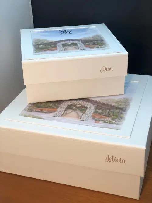Caixa Convite Padrinhos