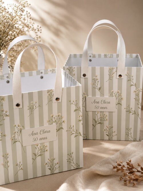 Cesto cartonado estampado