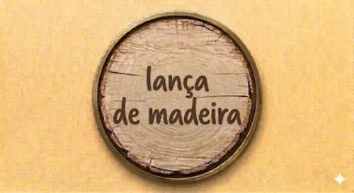 LANÇA  DE MADEIRA