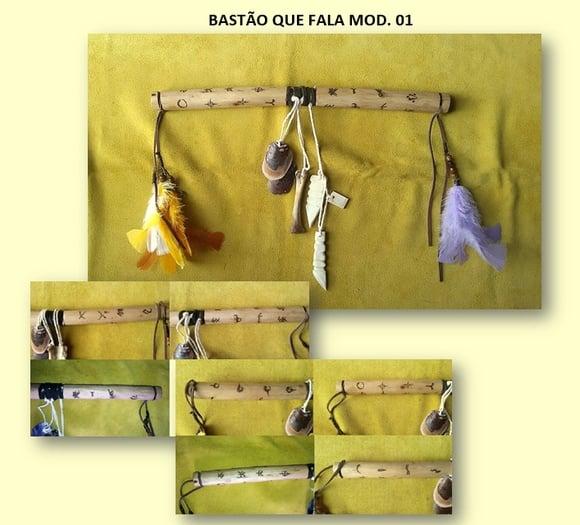 Bastão Que Fala em Bambu Mod. 01