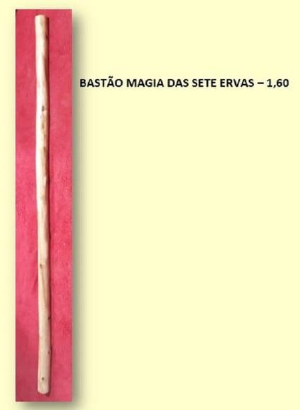 BASTÃO PARA MAGIA DAS SETE ERVAS 1,60cm