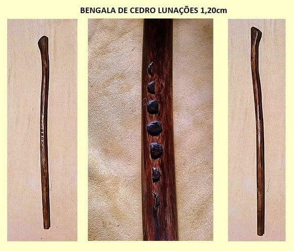 Bengala Cabo de Machadoi Lunações - 90cm