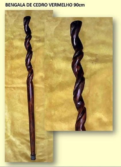 Bengala Torneada Escura - 90cm