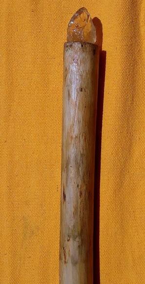 Cajado Alma de Ferro com Druza de Cristal 1,80cm