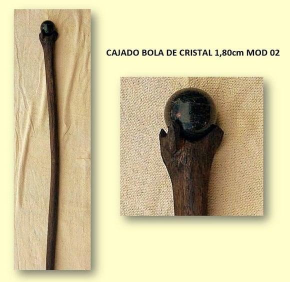 Cajado Bola de Obsidiana Mod 02 1,80cm