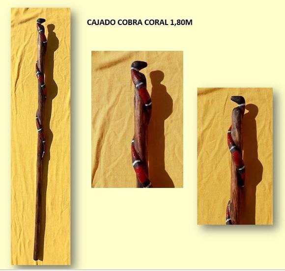 Cajado Cobra Coral 1,80cm