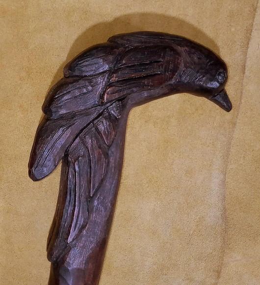Cajado Corvo Entalhado 1,80cm