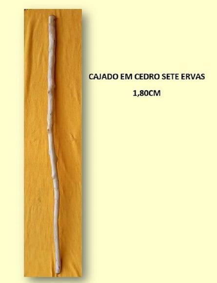 Cajado de Cedro Magia das Sete Ervas 1,80cm