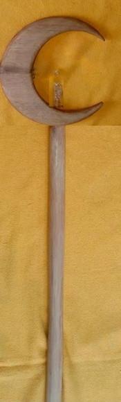 Cajado Lua com Cristal 180cm Mod. 02