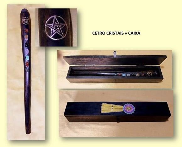 CETRO CRISTAIS + CAIXA DE MADEIRA