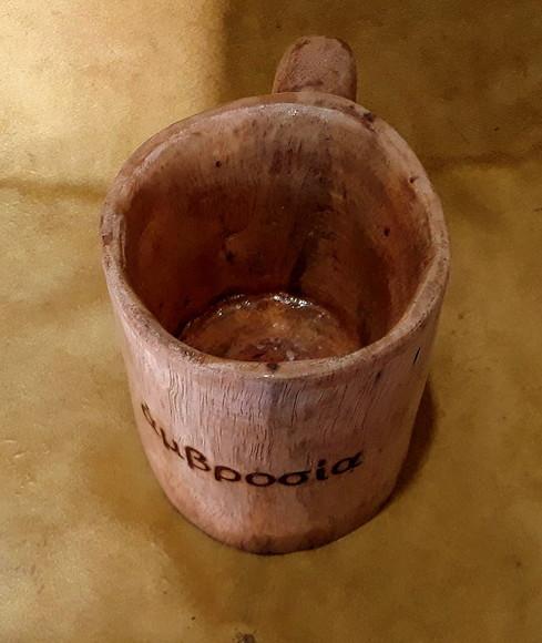 Caneca de Madeira Viking Personalizada 800ml 18x18x28