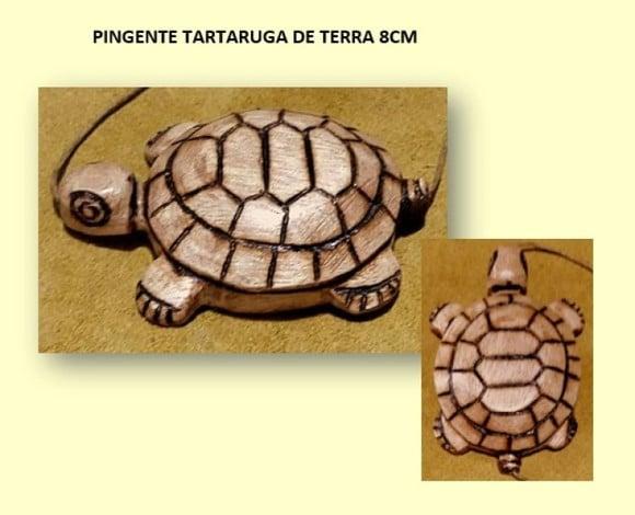 COLAR / PINGENTE TARTARUGA DA TERRA