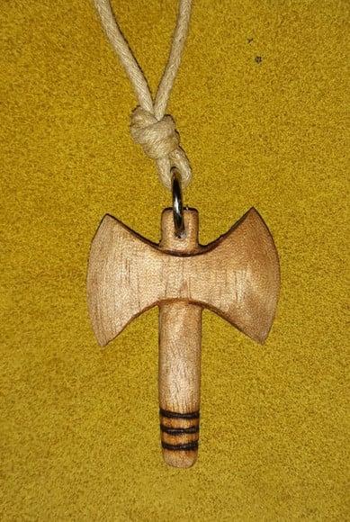 COLAR / PINGENTE MACHADO DE XANGÔ MOD 2 - 3,50 cm
