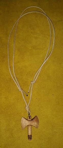 COLAR / PINGENTE MACHADO DE XANGÔ MOD 2 - 3,50 cm
