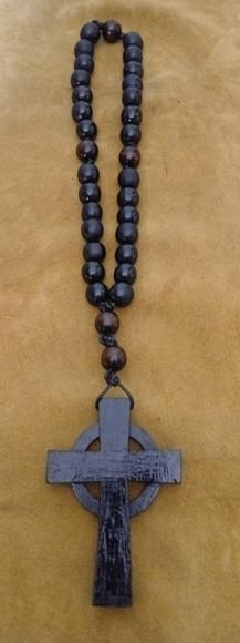 Japamala em Madeira Cruz Celta (pagan Prayer Beads)