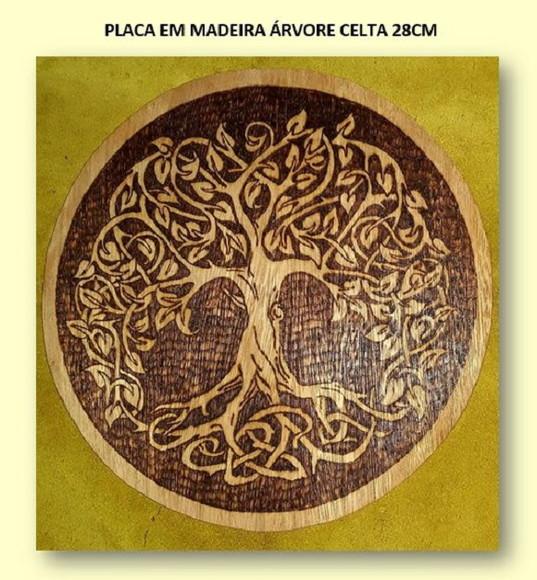 PLACA ÁRVORE CELTA 28CM