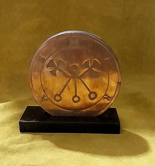 PLACA EM COBRE SIGILO DE MARBAS 20CM