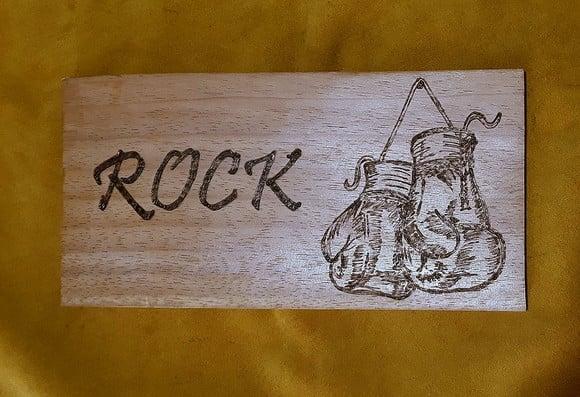 PLACA PARA CASINHA DE PETs COM DESENHO 30x15