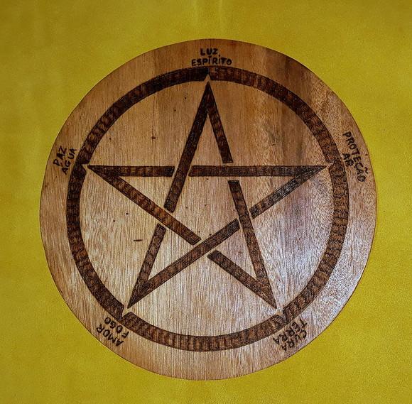 Placa Pentagrama Mod. 03 10cm