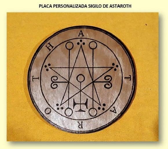 PLACA SIGILO DE ASTAROTH 28CM