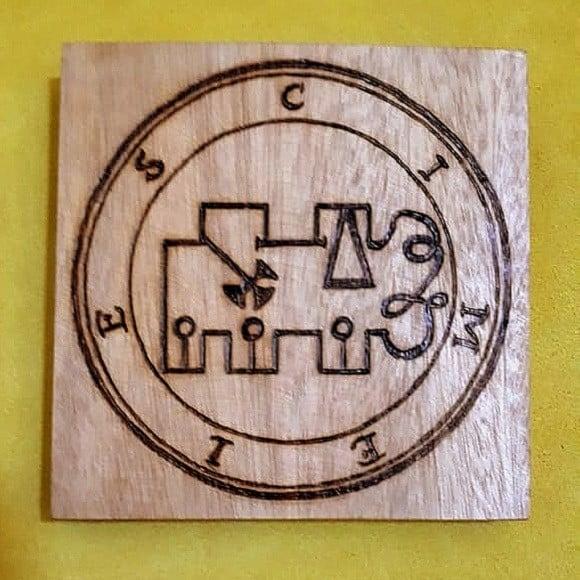 PLACA SIGILO DE CIMEJES 28CM (REDONDA OU QUADRADA)