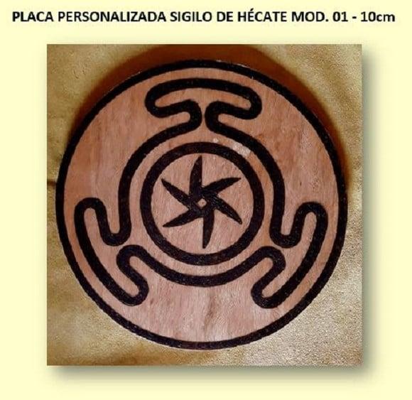 PLACA SIGILO DE HÉCATE MOD 01 10cm