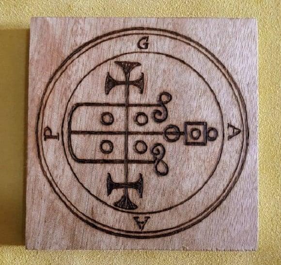 PLACA SIGILO DE GAAP 28CM (REDONDA OU QUADRADA)